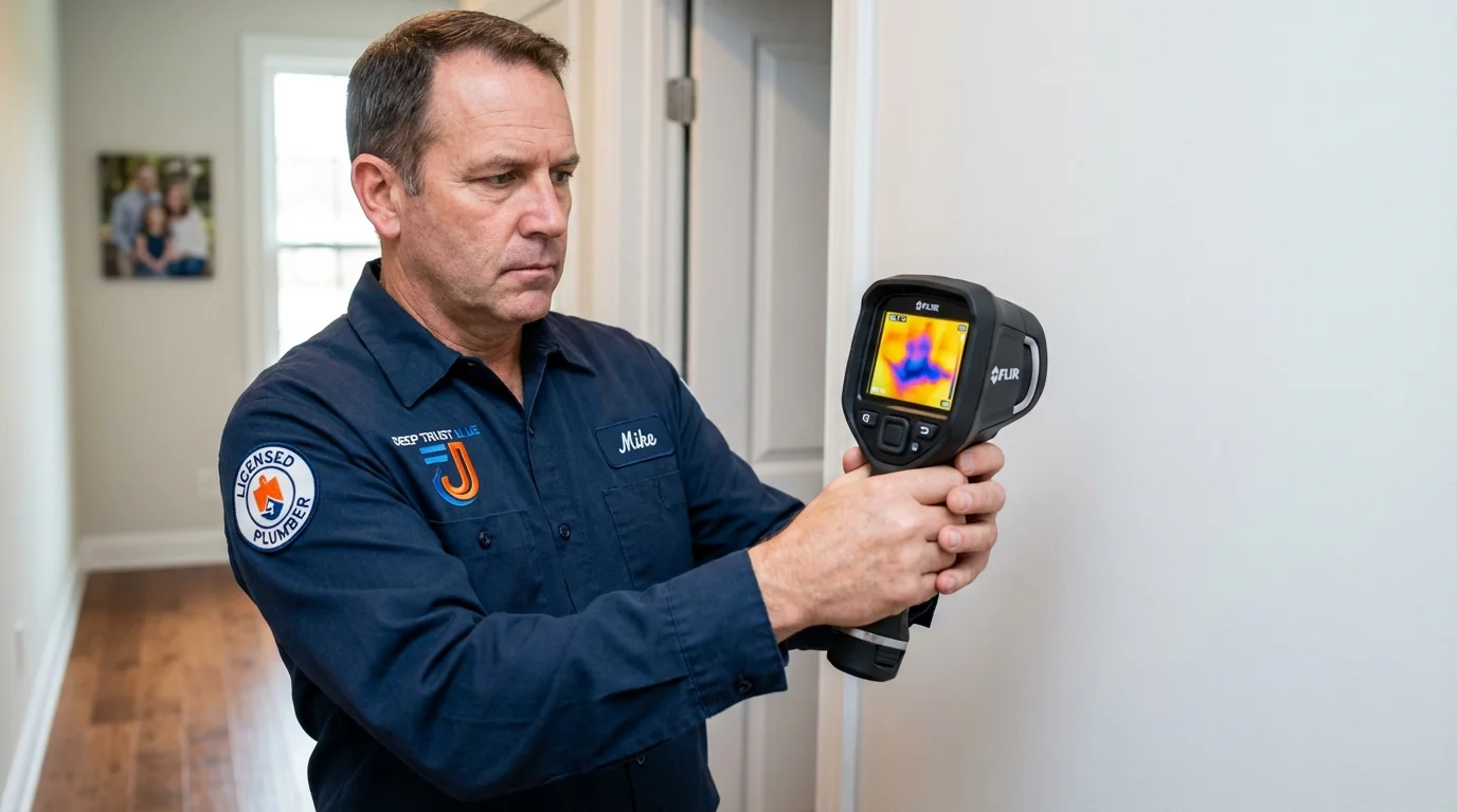 Thermal imaging leak detection by Johns Plumbing LLC in Forestville